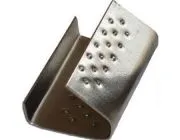 Замок металлический с внутренной пуклей (для полипропиленовой ленты) PP-13 Y (0,7) без покрытия